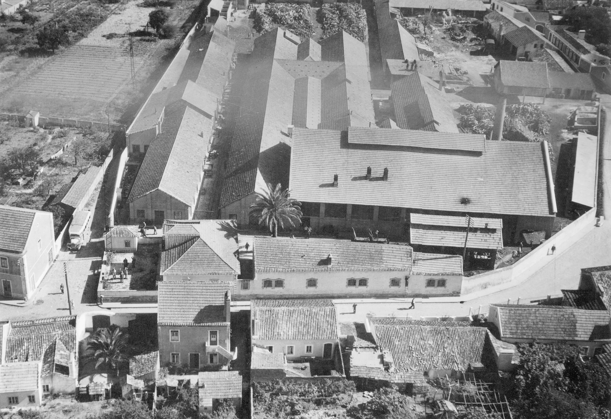 Black and white photo of the old CRISAL facilities